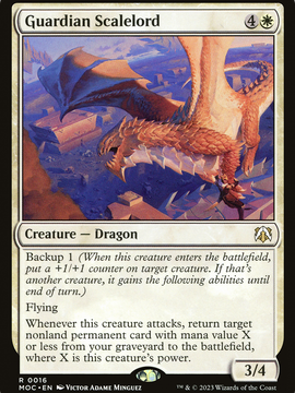 Guardian Scalelord (MOC-016) - March of the Machine Commander