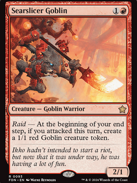 Searslicer Goblin (FDN-093) - Foundations Foil