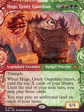 Hugs, Grisly Guardian (BLB-333) - Bloomburrow Foil