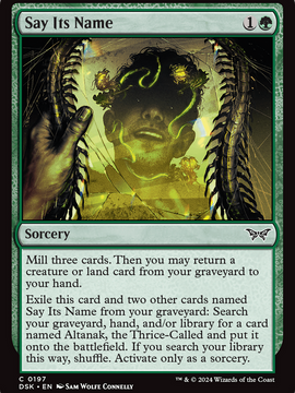 Say Its Name (DSK-197) - Duskmourn: House of Horror Foil