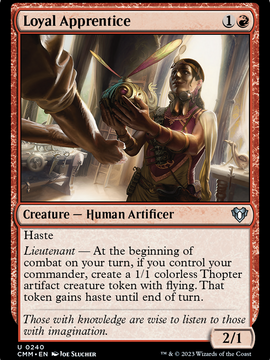 Loyal Apprentice (CMM-240) - Commander Masters