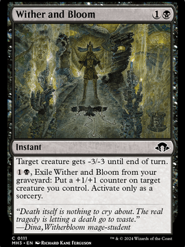 Wither and Bloom (MH3-111) - Modern Horizons 3 Foil