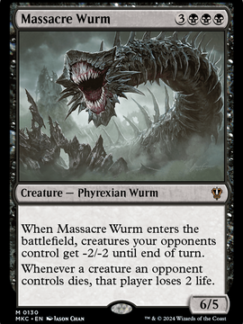 Massacre Wurm (MKC-130) - Murders at Karlov Manor Commander