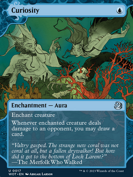 Curiosity (WOT-017) - Wilds of Eldraine: Enchanting Tales: (Showcase) (Borderless)