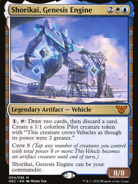 Shorikai, Genesis Engine (NEC-004) - Neon Dynasty Commander Foil