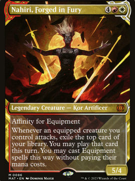 Nahiri, Forged in Fury (MAT-086) - March of the Machine: The Aftermath: (Showcase)