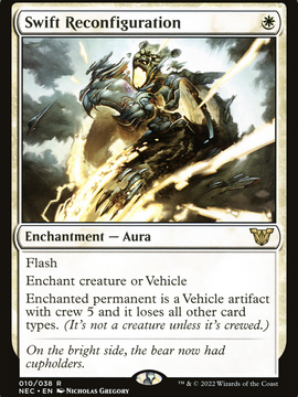 Swift Reconfiguration (NEC-010) - Neon Dynasty Commander