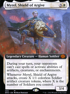 Myrel, Shield of Argive (BRO-305) - The Brothers' War: (Extended Art) Foil