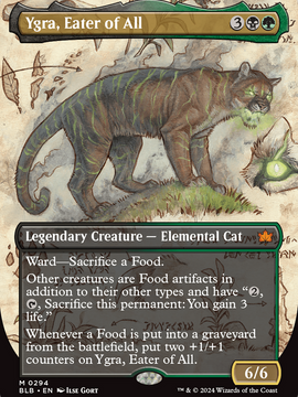 Ygra, Eater of All (BLB-294) - Bloomburrow: (Showcase) (Borderless) Foil