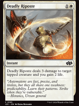 Deadly Riposte (J25-185) - Foundations Jumpstart