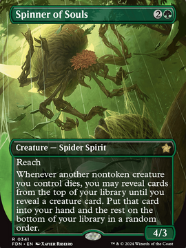Spinner of Souls (FDN-341) - Foundations (Borderless) Foil