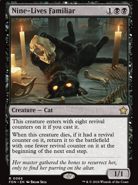 Nine-Lives Familiar (FDN-066) - Foundations Foil
