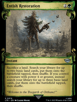 Entish Restoration (LTR-614) - The Lord of the Rings: Tales of Middle-earth: (Showcase) Foil
