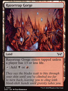 Razortrap Gorge (DSK-267) - Duskmourn: House of Horror