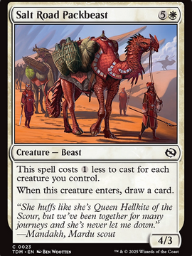 Salt Road Packbeast (TDM-023) - Tarkir: Dragonstorm Foil