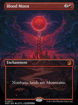 Blood Moon (WOT-077) - Wilds of Eldraine: Enchanting Tales (Borderless) Foil