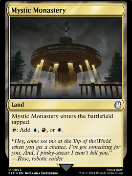 Mystic Monastery (PIP-803) - Fallout Foil
