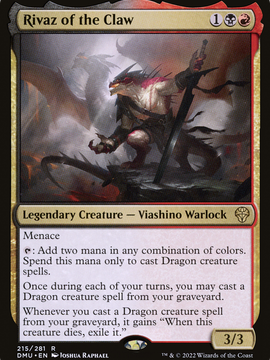 Rivaz of the Claw (DMU-215) - Dominaria United Foil