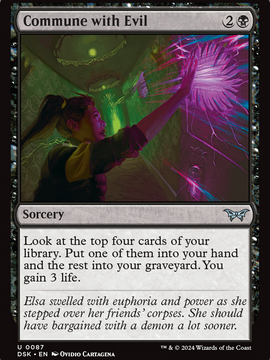 Commune with Evil (DSK-087) - Duskmourn: House of Horror