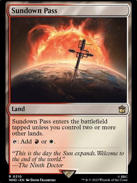 Sundown Pass (WHO-310) - Doctor Who Foil