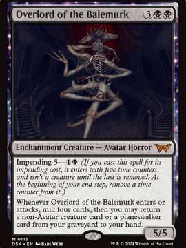 Overlord of the Balemurk (DSK-113) - Duskmourn: House of Horror: (nyxtouched)