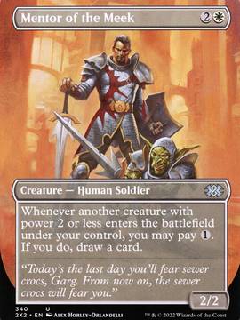 Mentor of the Meek (2X2-340) - Double Masters 2022 (Borderless)
