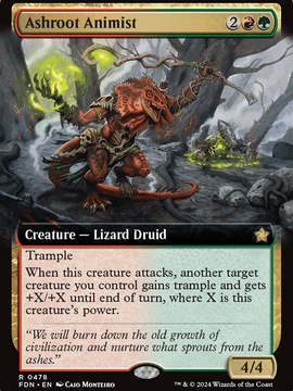 Ashroot Animist (FDN-478) - Foundations: (Extended Art) Foil