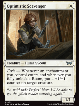 Optimistic Scavenger (DSK-021) - Duskmourn: House of Horror