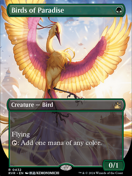 Birds of Paradise (RVR-432) - Ravnica Remastered (Borderless) Foil