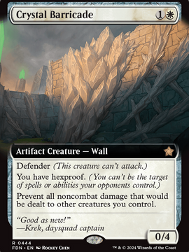 Crystal Barricade (FDN-444) - Foundations: (Extended Art) Foil