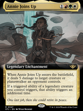 Annie Joins Up (OTJ-347) - Outlaws of Thunder Junction: (Extended Art) Foil
