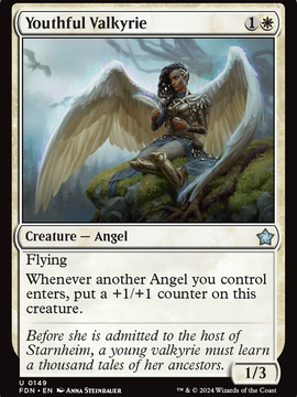 Youthful Valkyrie (FDN-149) - Foundations Foil