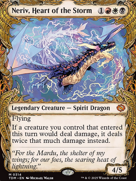 Neriv, Heart of the Storm (TDM-314) - Tarkir: Dragonstorm: (Showcase) Foil