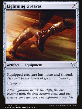 Lightning Greaves (C19-217) - Commander 2019