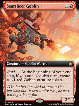 Searslicer Goblin (FDN-468) - Foundations: (Extended Art)