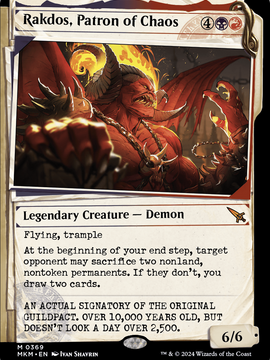 Rakdos, Patron of Chaos (MKM-369) - Murders at Karlov Manor: (Showcase)