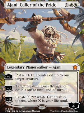 Ajani, Caller of the Pride (FDN-357) - Foundations (Borderless)