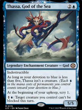 Thassa, God of the Sea (LCC-176) - The Lost Caverns of Ixalan Commander: (enchantment)
