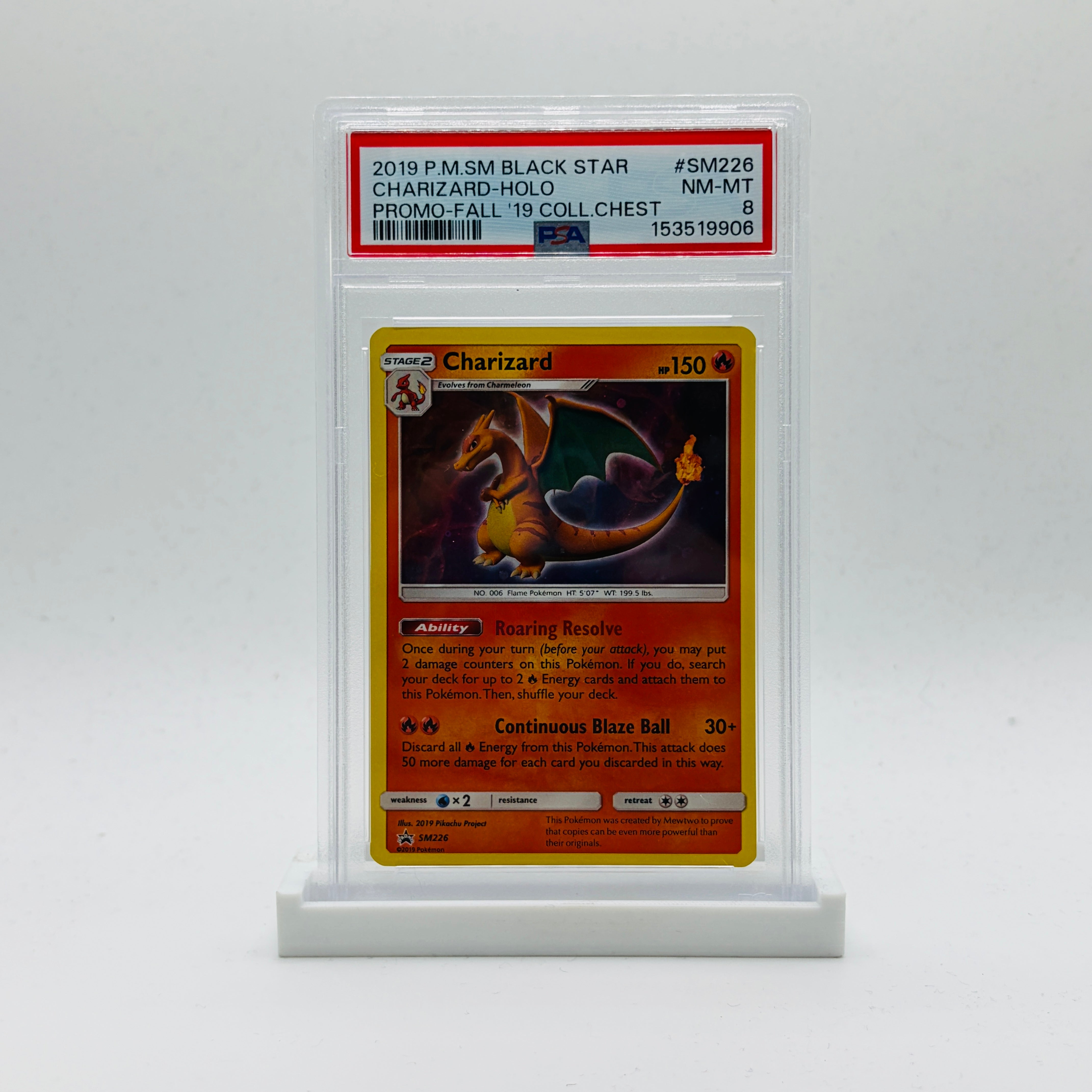 charizard pokemon card 2019 PSA 8 Charizard Holofoil
