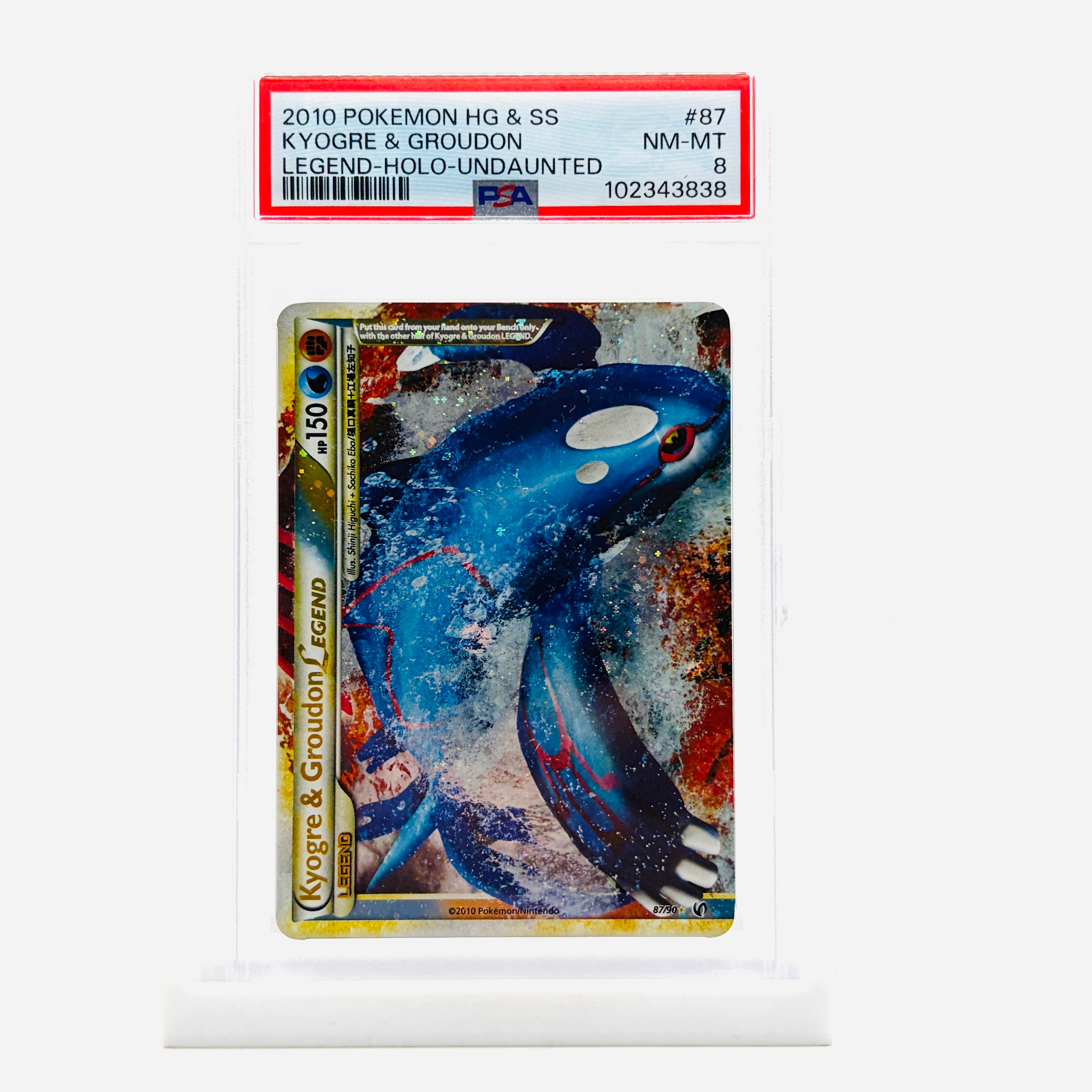 pokemon cards kyogre and groudon legend PSA 8 & Top All cards will be carefully packed for safe transit ULTRA RARE Kyogre & Groudon