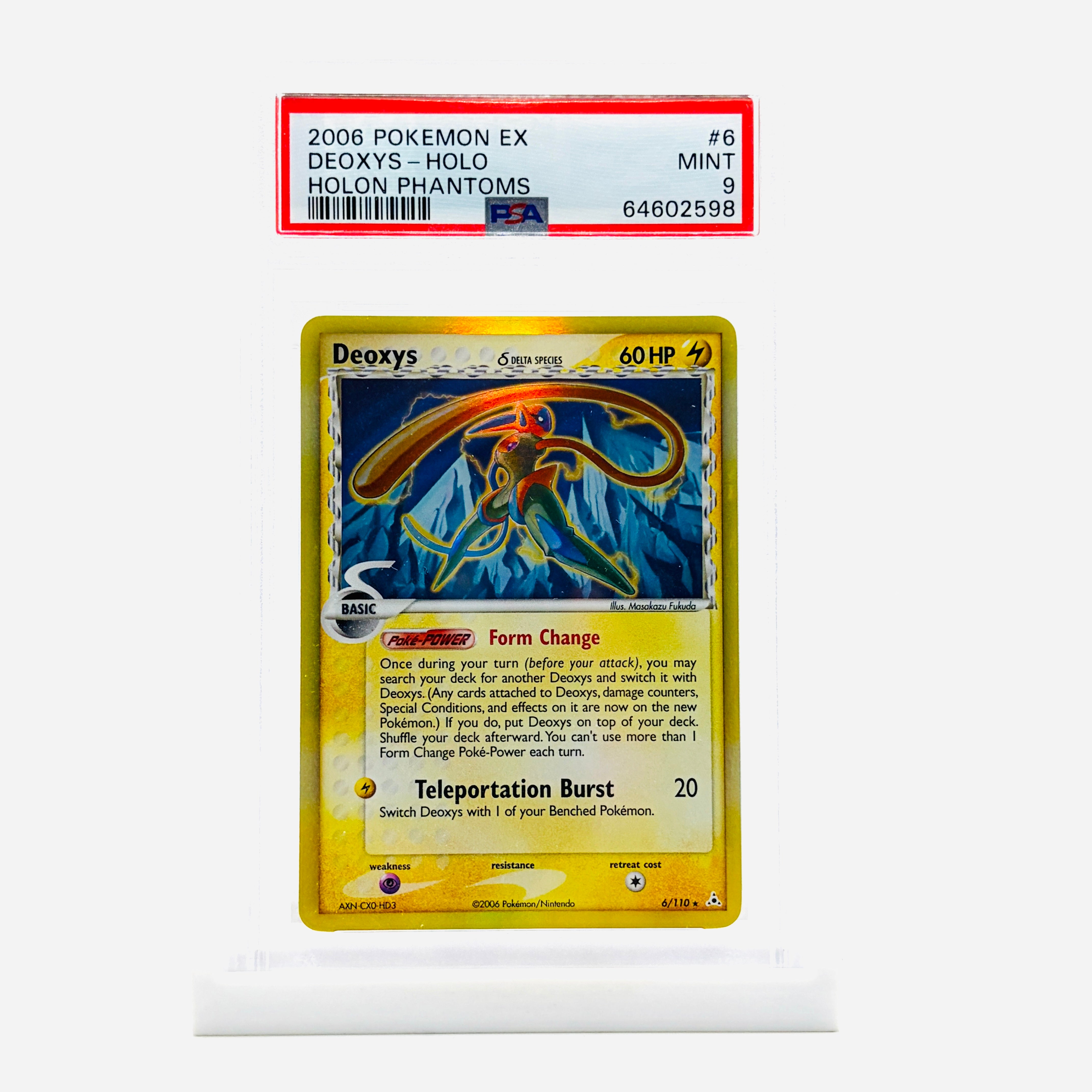 PSA 9 Deoxys Speed Form Holofoil