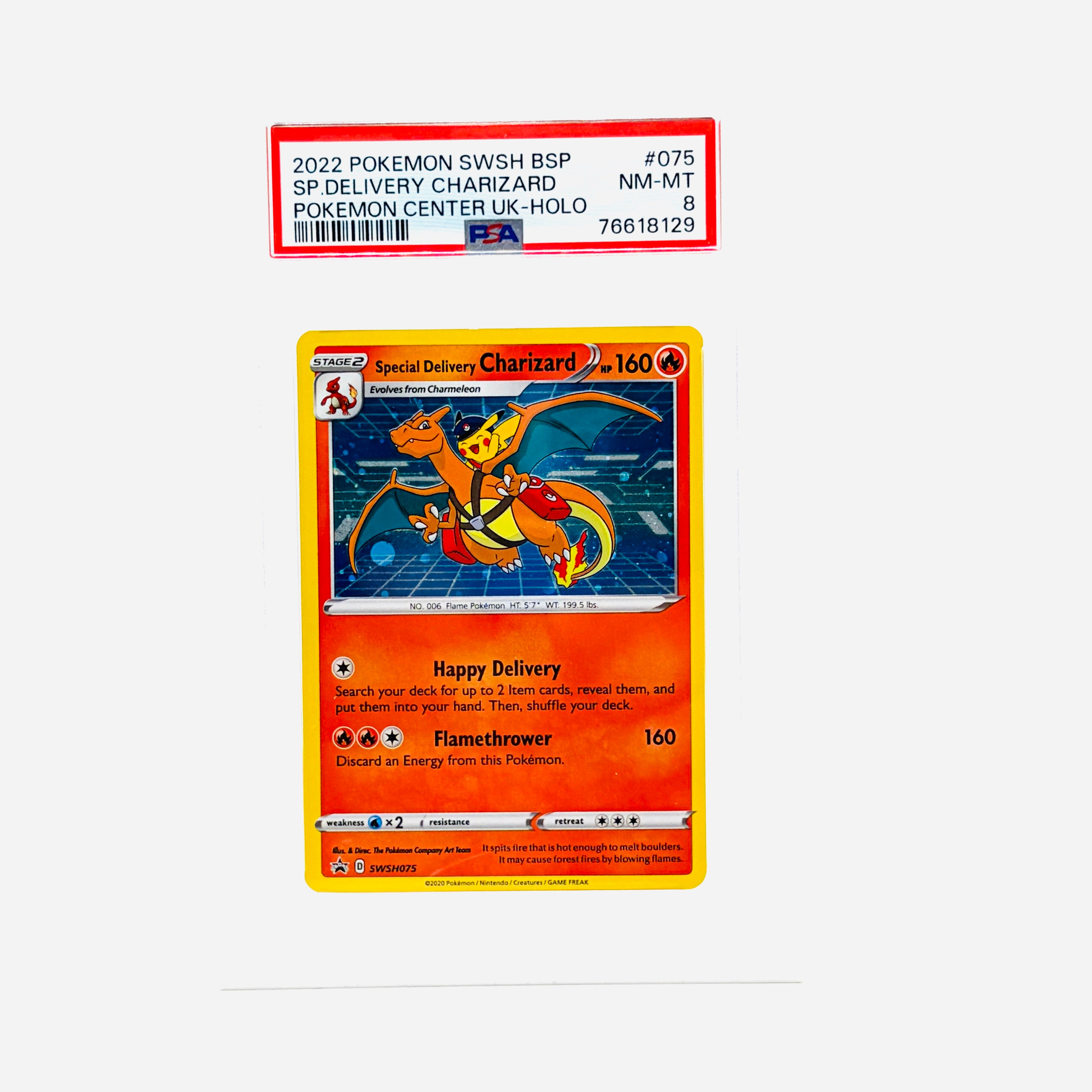 PSA 8 Special Delivery Charizard Pokemon Center UK Holofoil - 2022