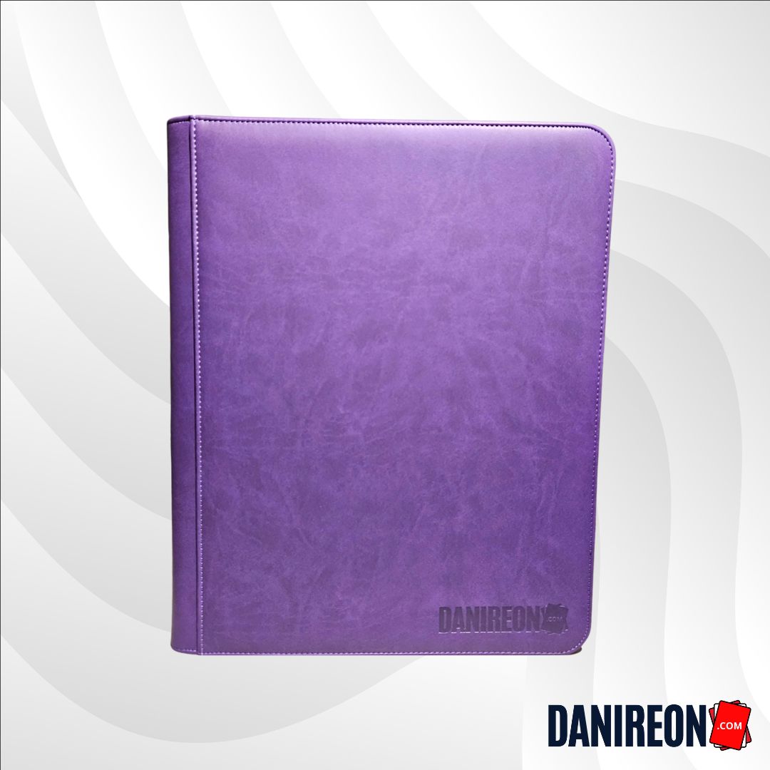 Lightning Purple Toploader Binder 9 pocket 252 Card Slots