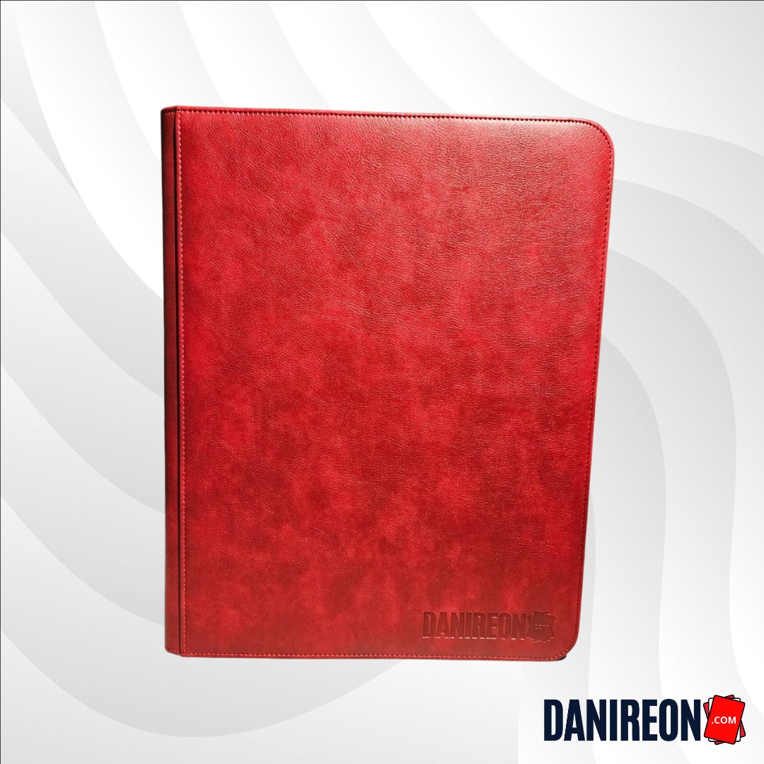 Dragonskin Red Toploader binder 9 pocket 252 card slots