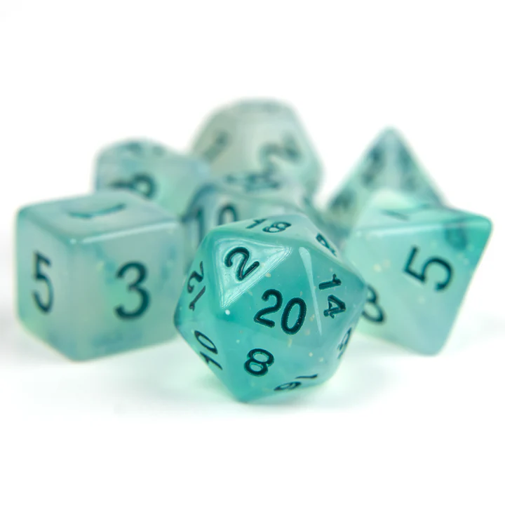 Sirius Dice - Frosted Glowworm - Resin 7-Die Set