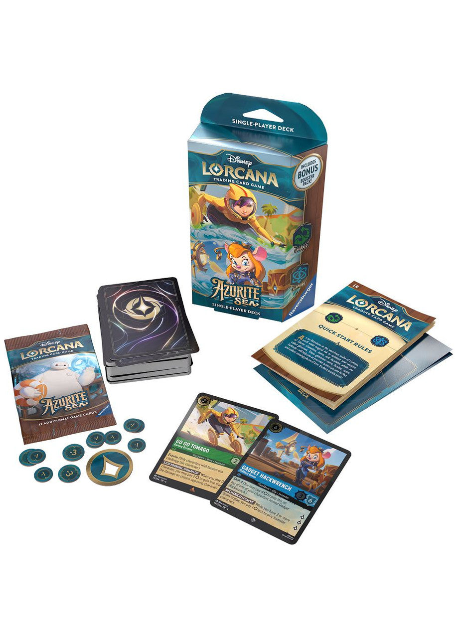 Disney Lorcana: Azurite Sea Starter Deck - Emerald & Sapphire