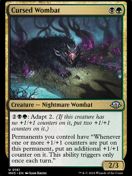 Cursed Wombat (MH3-181) - Modern Horizons 3