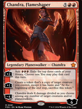 Chandra, Flameshaper (FDN-081) - Foundations Foil