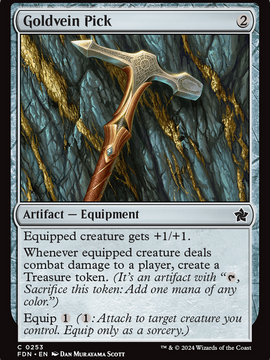 Goldvein Pick (FDN-253) - Foundations Foil