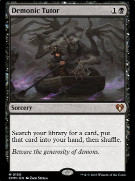 Demonic Tutor (CMM-150) - Commander Masters